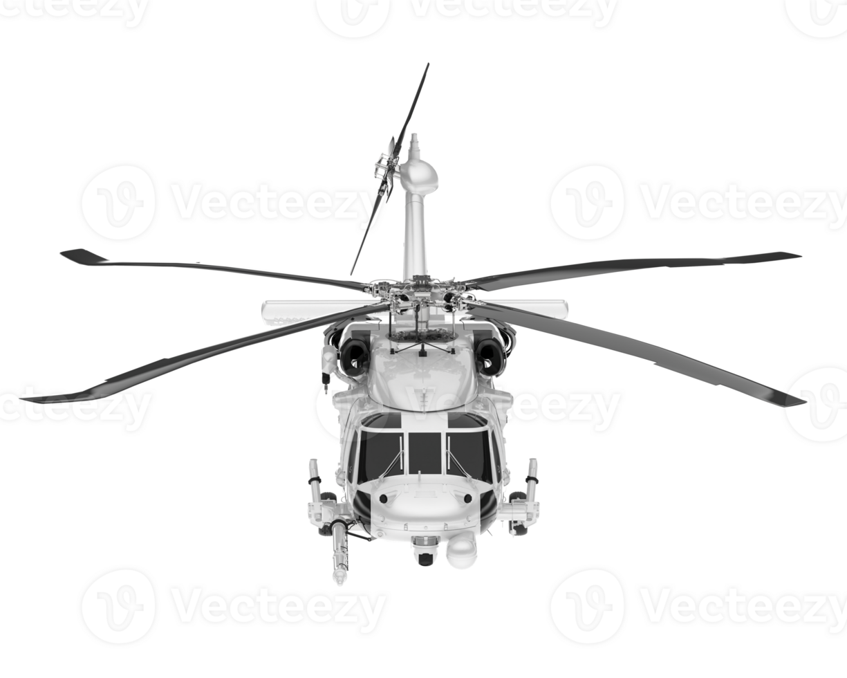 White aircraft isolated on transparent background. 3d rendering - illustration png