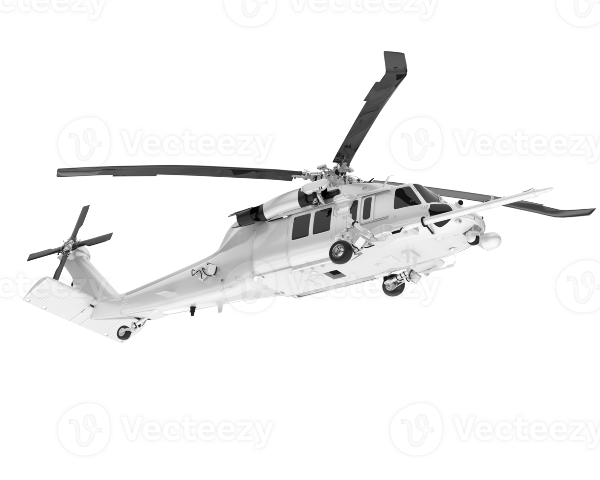 White aircraft isolated on transparent background. 3d rendering - illustration png