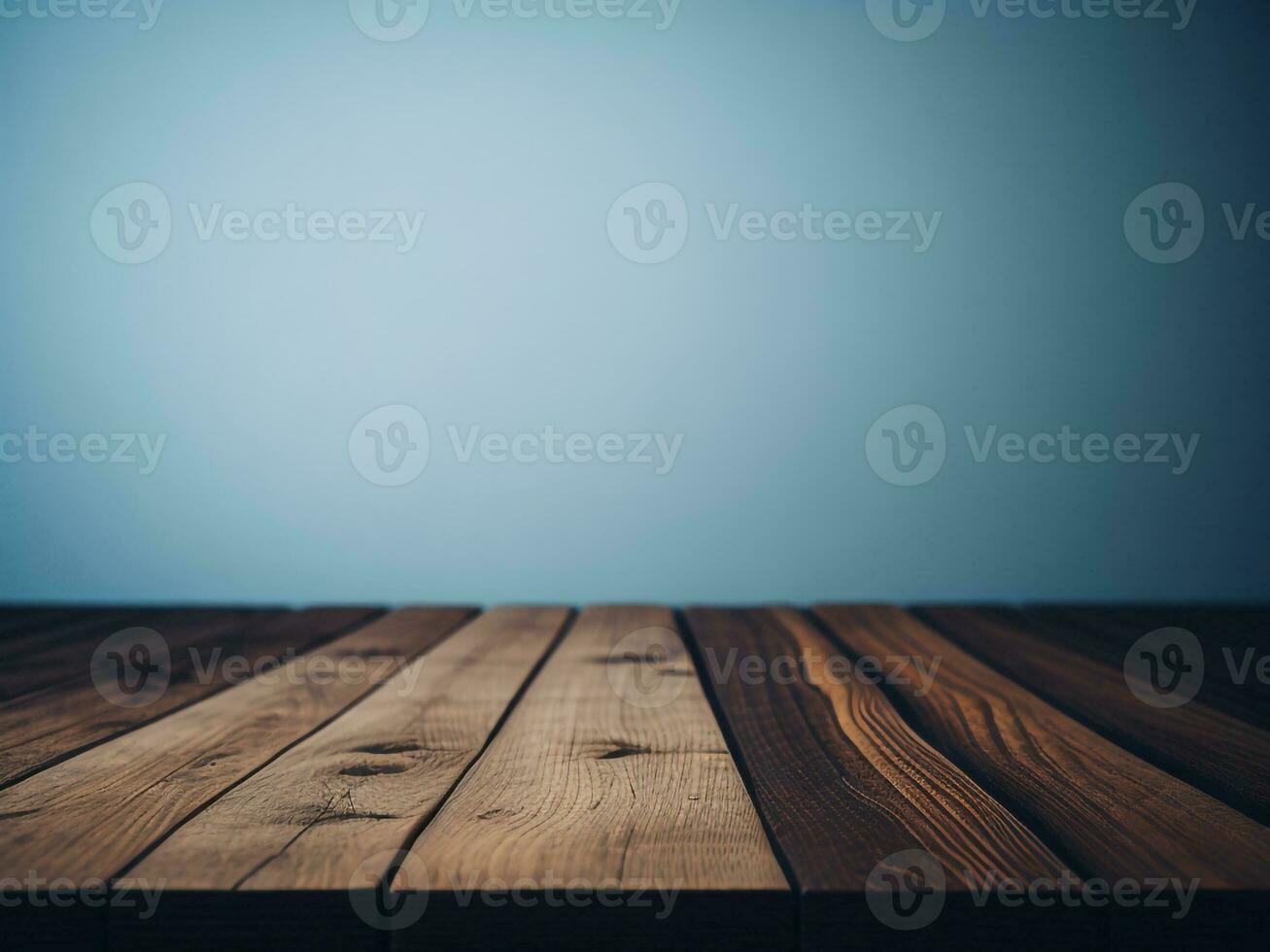Wooden table and blur tropical beach background, product display montage. High quality photo 8k FHD AI generated