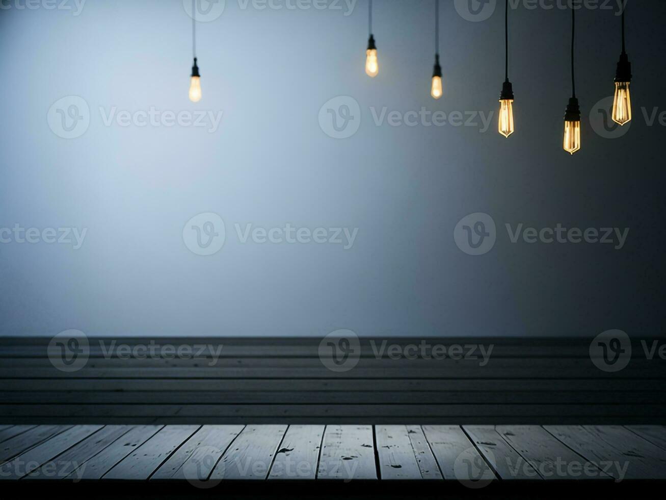Wooden table and blur tropical white background, product display montage. High quality photo 8k FHD AI generated
