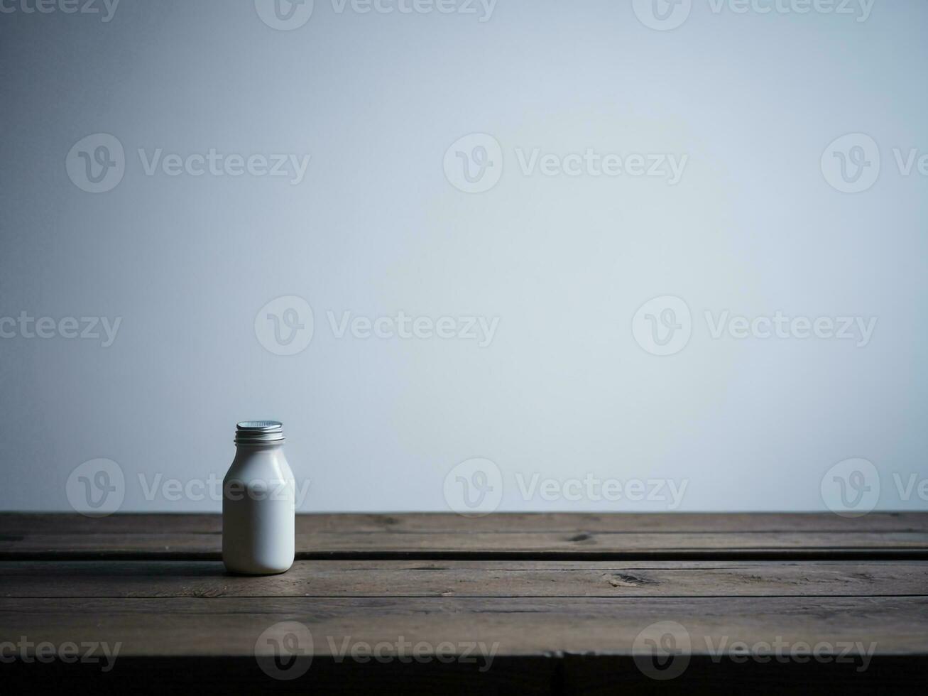 Wooden table and blur tropical white background, product display montage. High quality photo 8k FHD AI generated