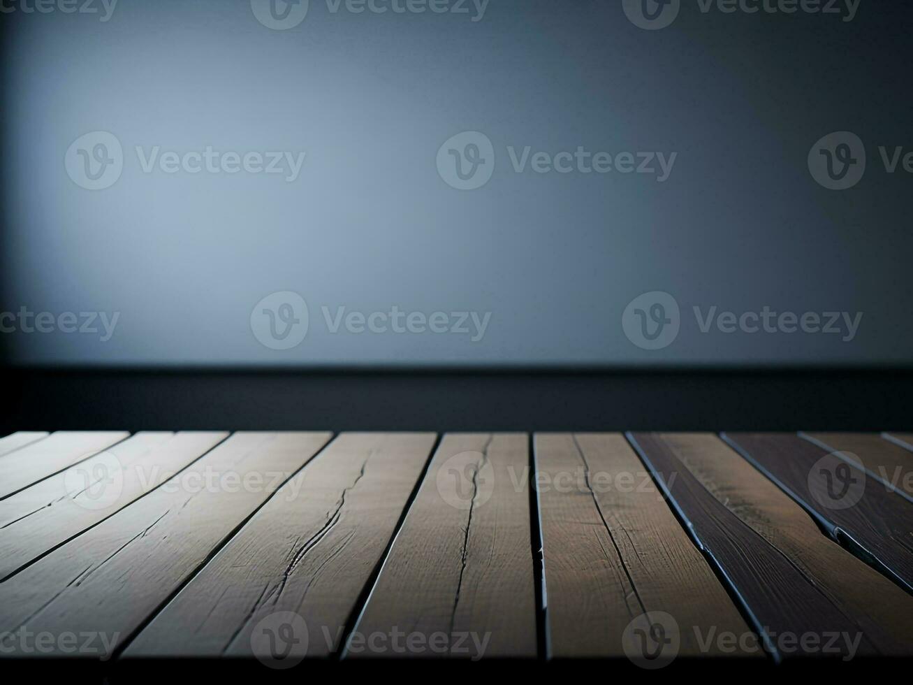 Wooden table and blur tropical white background, product display montage. High quality photo 8k FHD AI generated