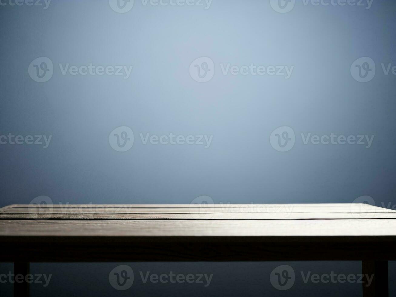 Wooden table and blur tropical white background, product display montage. High quality photo 8k FHD AI generated
