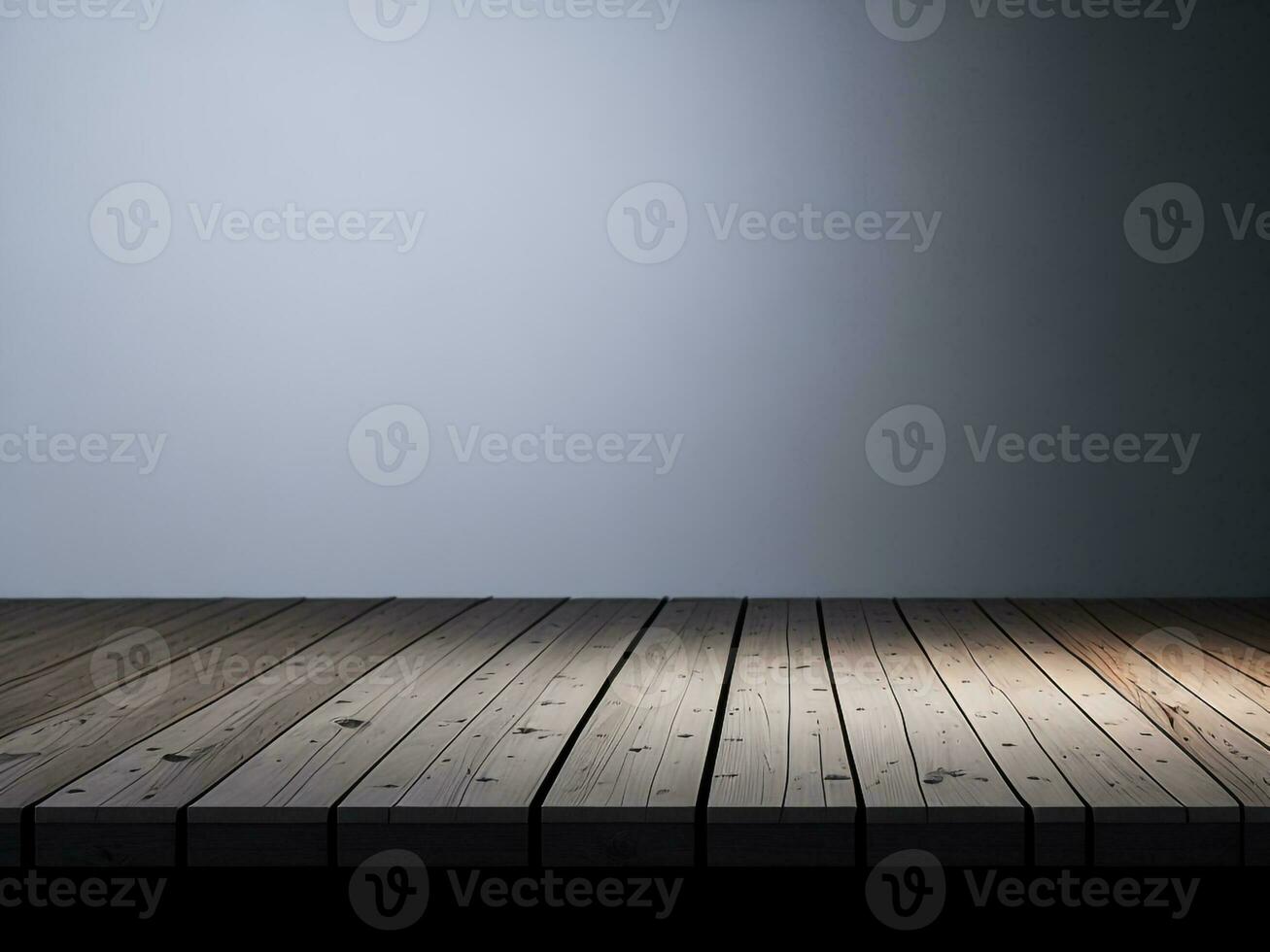 Wooden table and blur tropical white background, product display montage. High quality photo 8k FHD AI generated