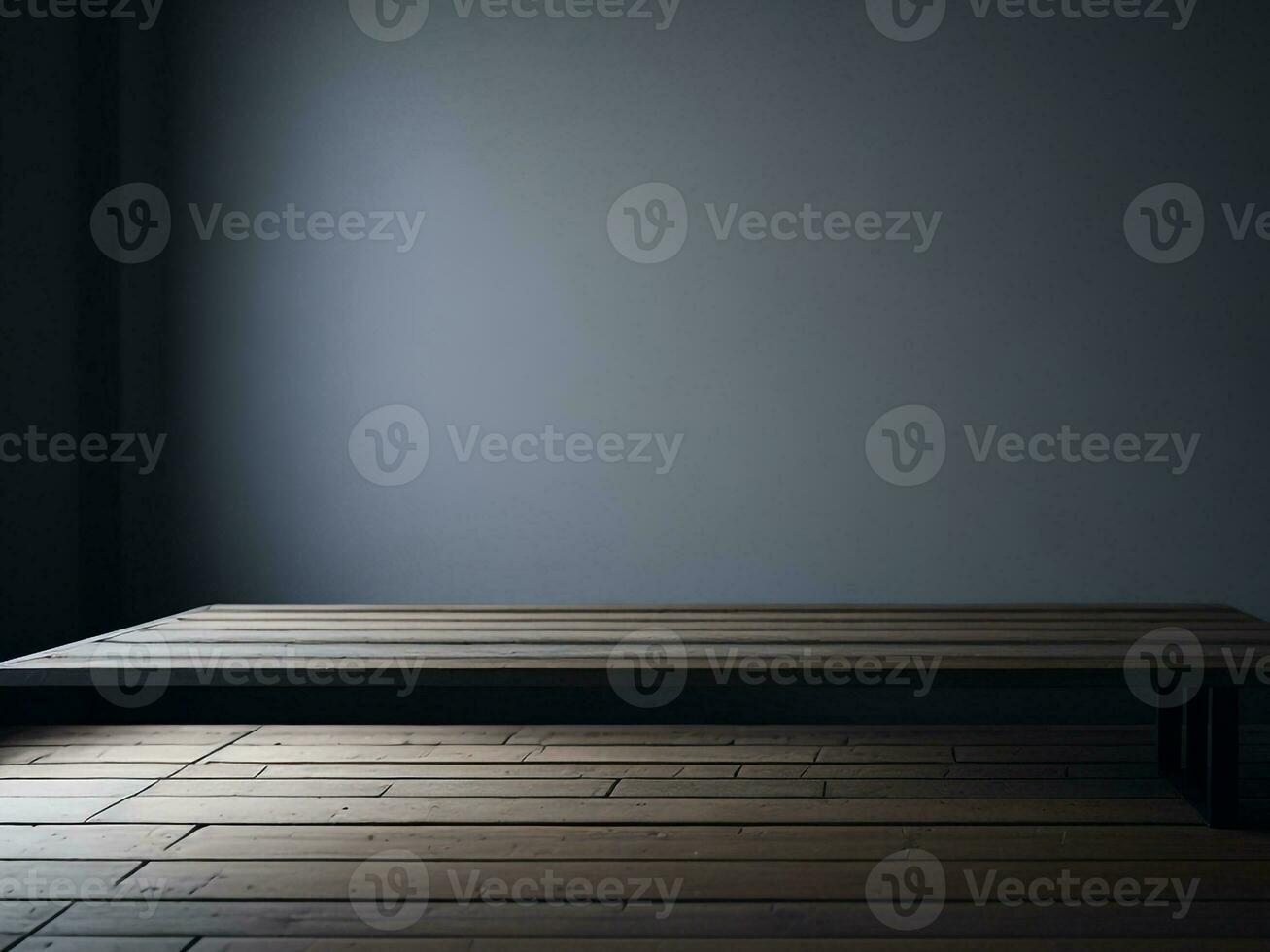 Wooden table and blur tropical white background, product display montage. High quality photo 8k FHD AI generated