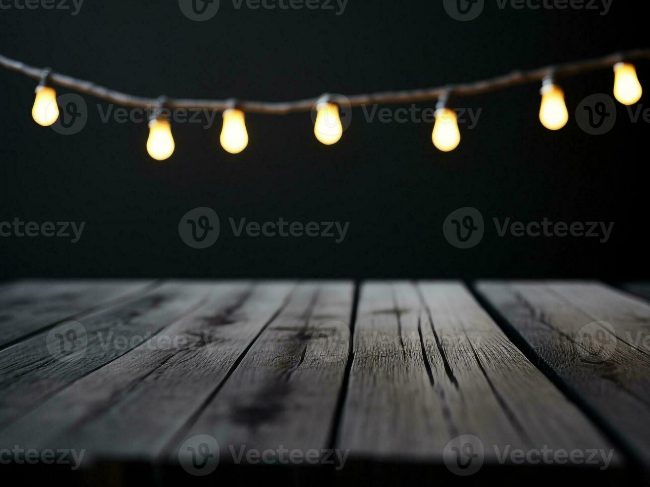 Wooden table and blur tropical white background, product display montage. High quality photo 8k FHD AI generated