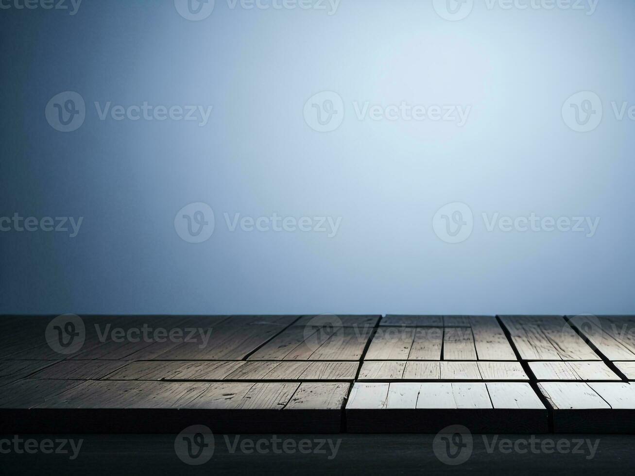 Wooden table and blur tropical white background, product display montage. High quality photo 8k FHD AI generated