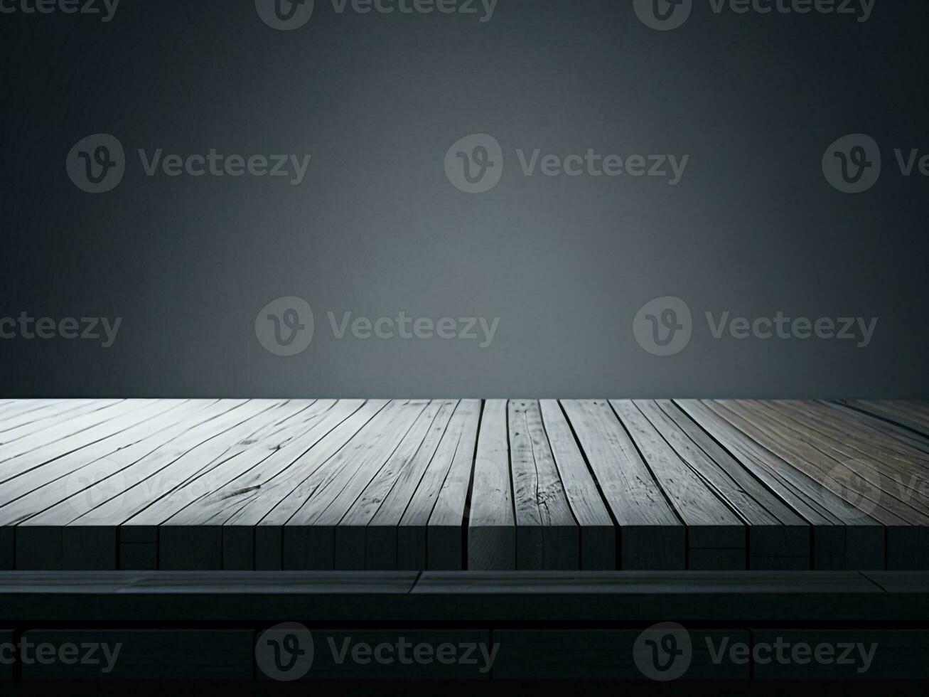 Wooden table and blur tropical white background, product display montage. High quality photo 8k FHD AI generated