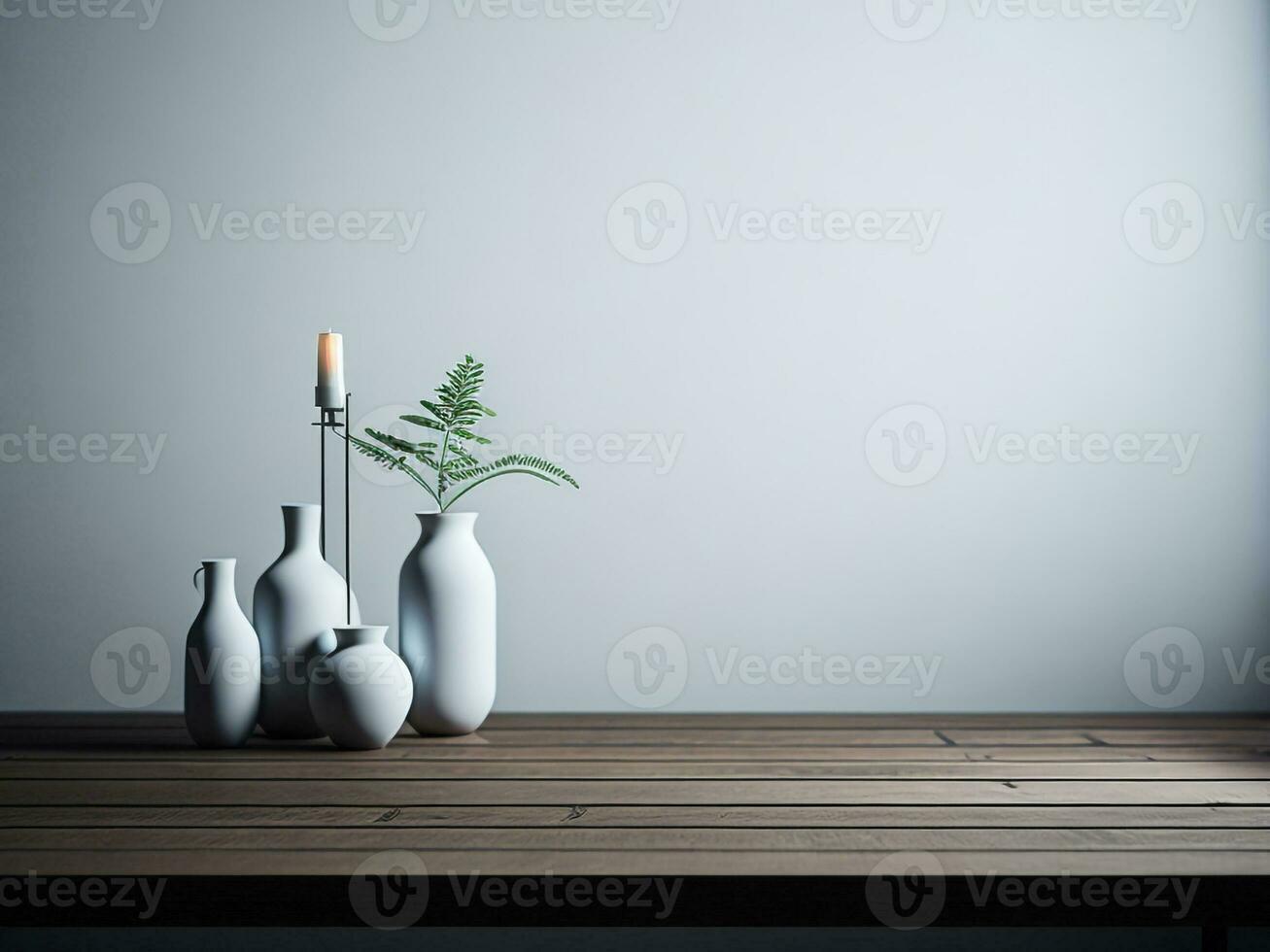 Wooden table and blur tropical green Color background, product display montage. High quality photo 8k FHD AI generated