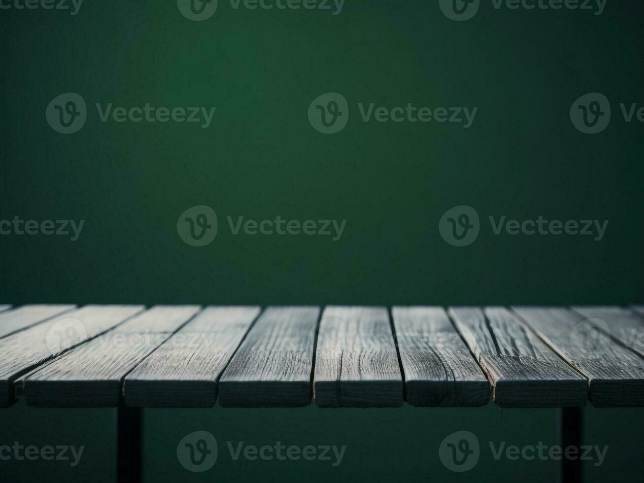 Wooden table and blur tropical green Color background, product display montage. High quality photo 8k FHD AI generated