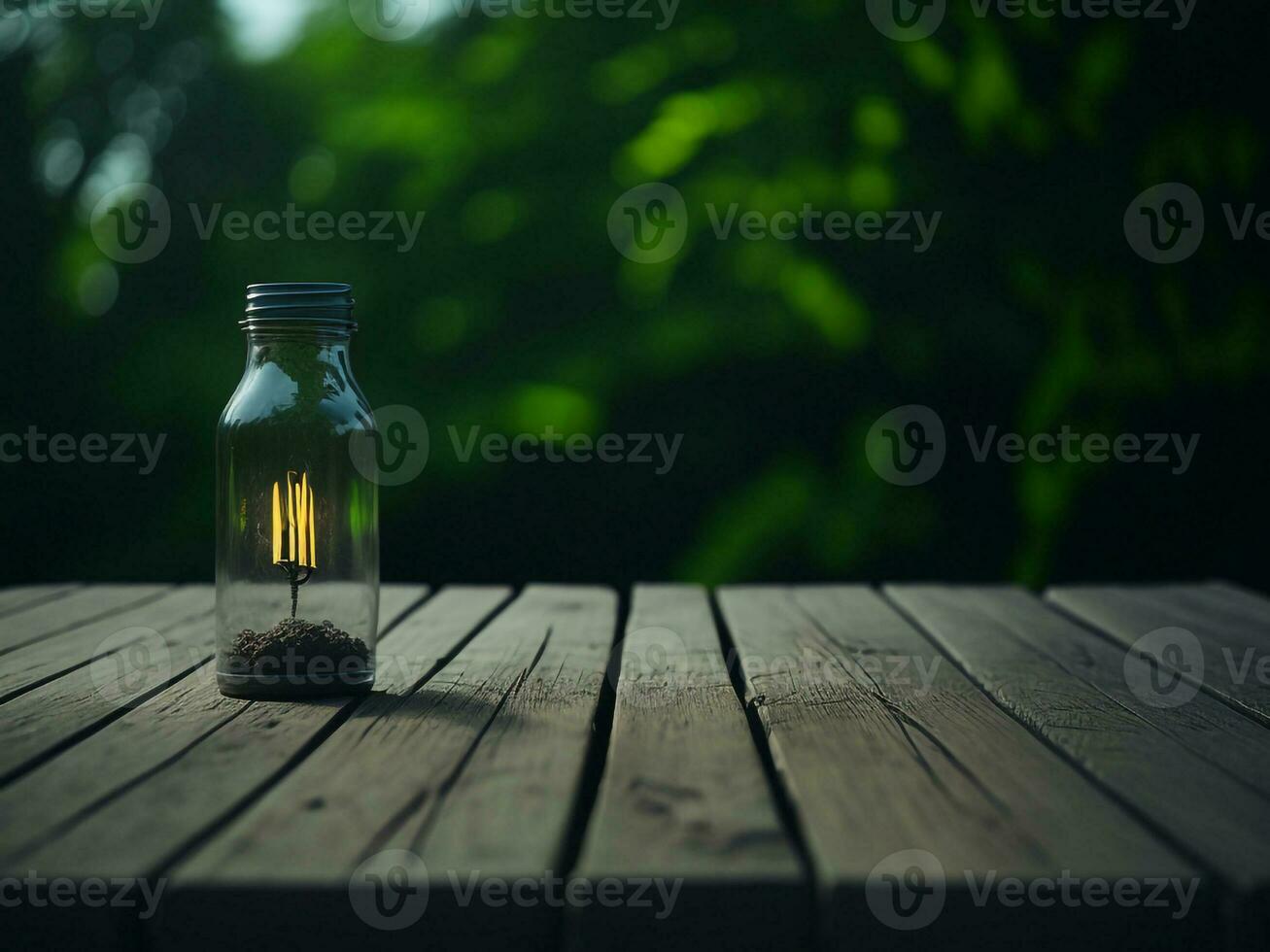 Wooden table and blur tropical white background, product display montage. High quality photo 8k FHD AI generated
