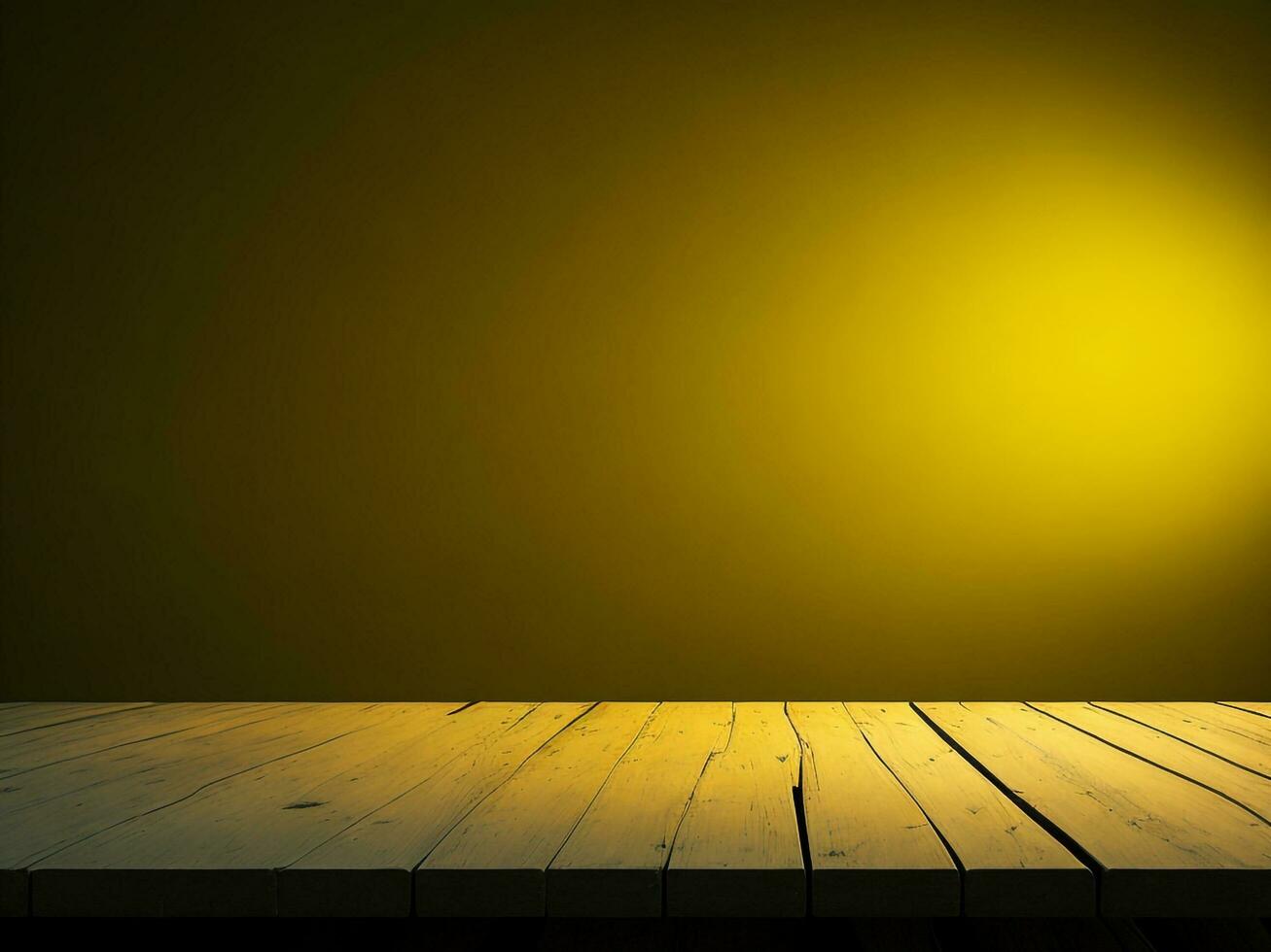 Wooden table and blur tropical green grass background, product display montage. High quality photo 8k FHD AI generated