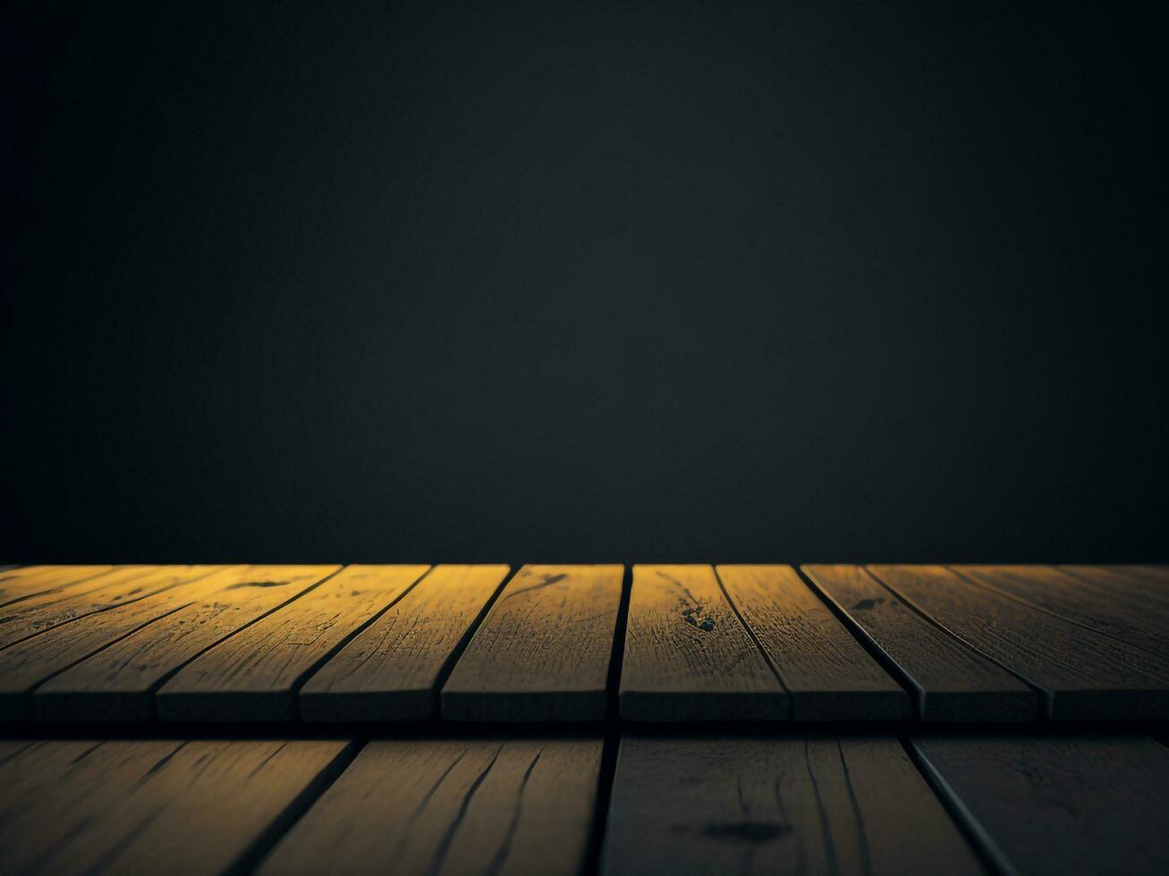 Wooden table and blur tropical green grass background, product display montage. High quality photo 8k FHD AI generated