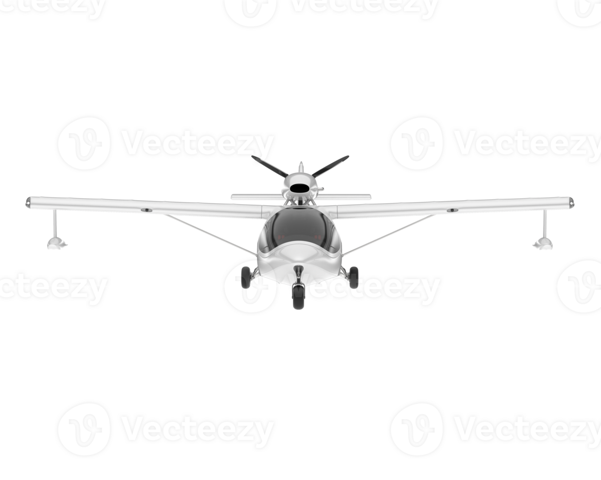 vit flygplan isolerat på transparent bakgrund. 3d tolkning - illustration png