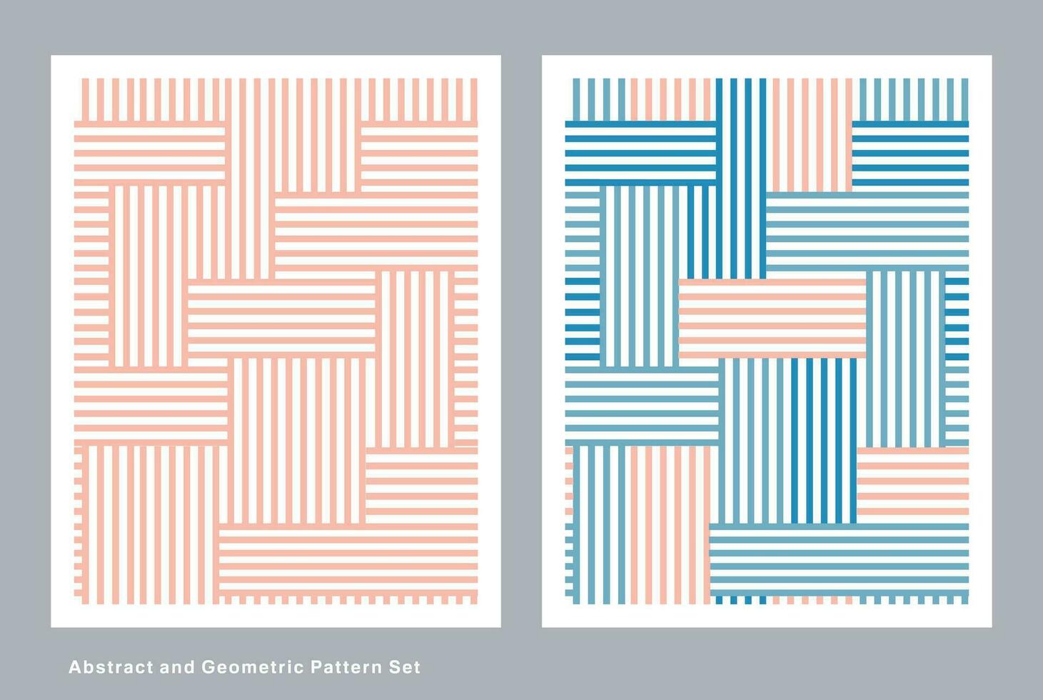 Pattern illustration in abstract, geometric style. Editable art for wallpaper, wrapping paper, decoration, fabrics and etc. vector