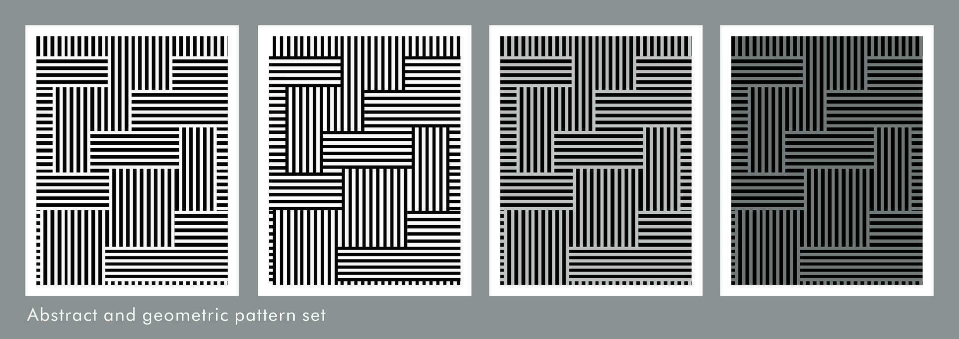 Pattern illustration in abstract, geometric style. Editable art for wallpaper, wrapping paper, decoration, fabrics and etc. vector