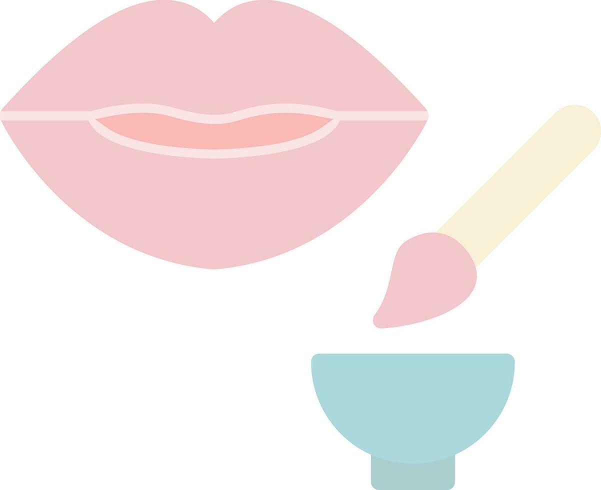 Lip Exfoliator Vector Icon Design