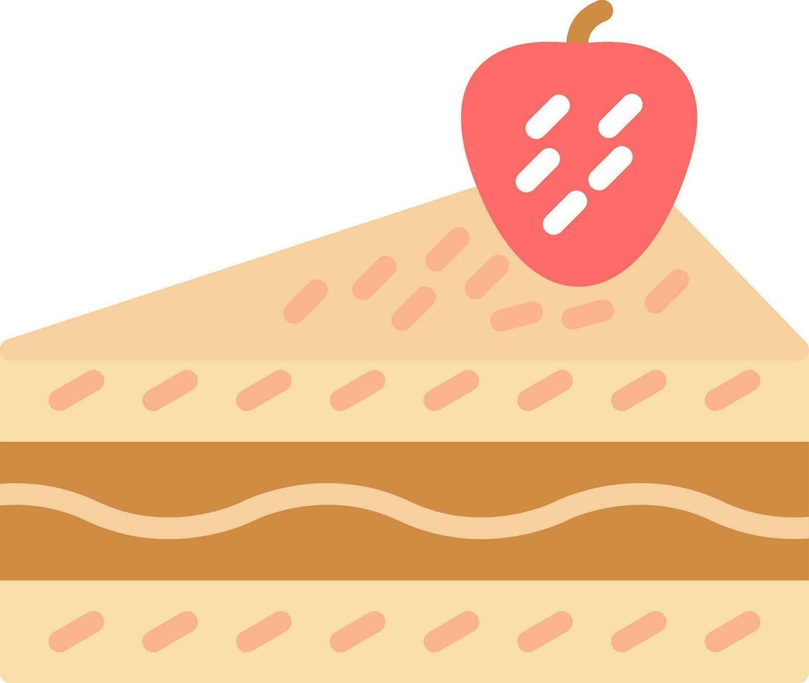 Cheesecake Vector Icon Design