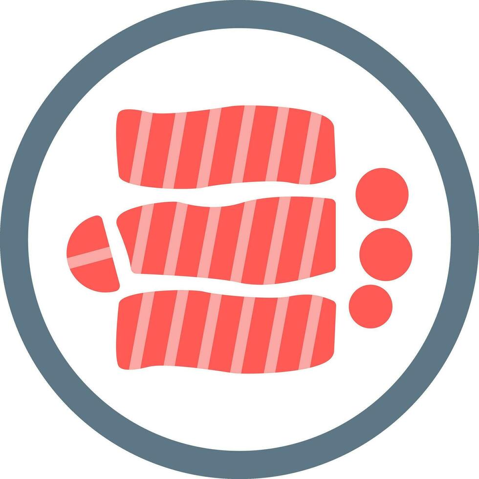 Teriyaki Chicken Vector Icon Design