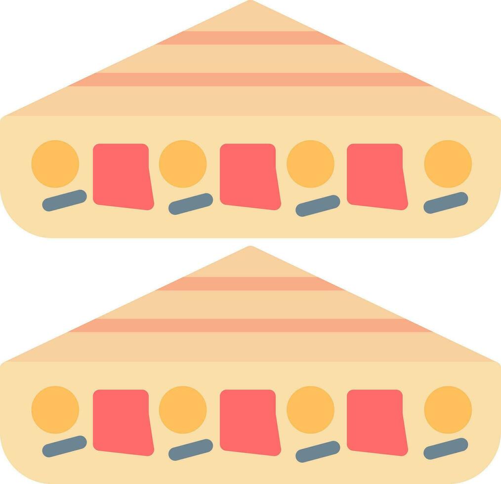 Chicken Quesadilla Vector Icon Design