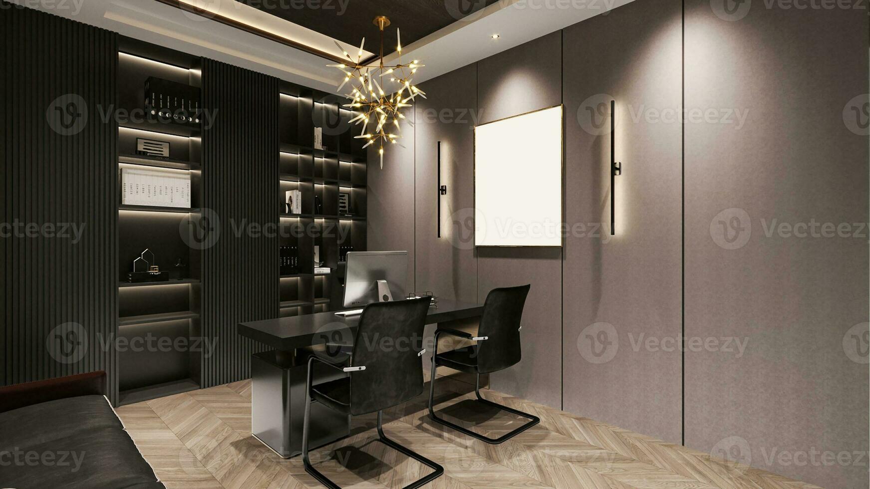 Transform Your Boring Office into a Productive and Inviting Space 3D rendering photo