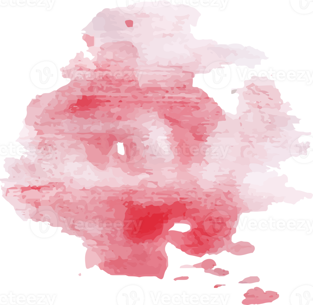 artistic pink watercolor element png