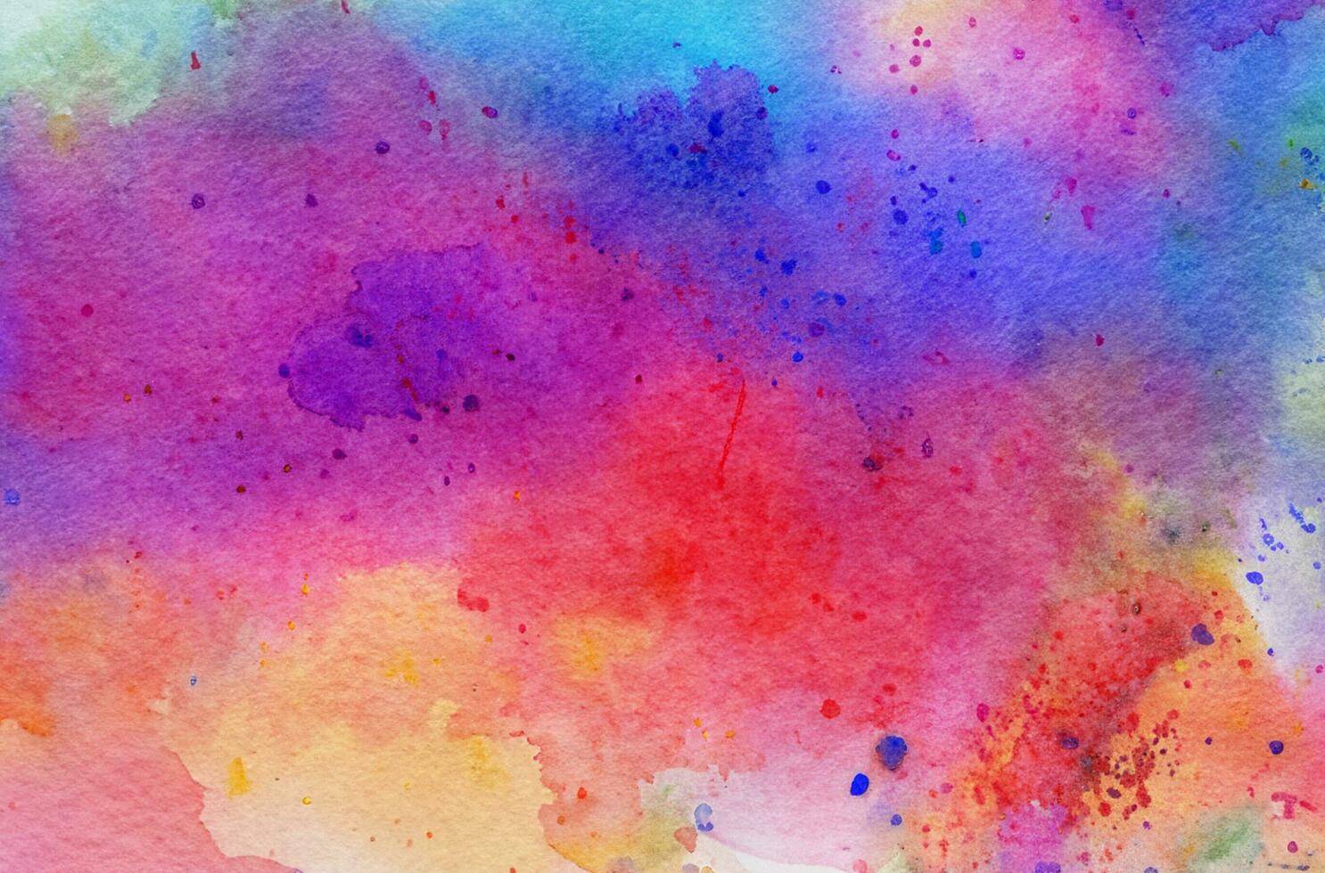 Abstract colorful watercolor for background photo