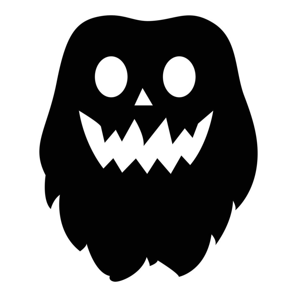 Spooky yet hilarious, Halloween ghost icon brings laughter to the afterlife vector