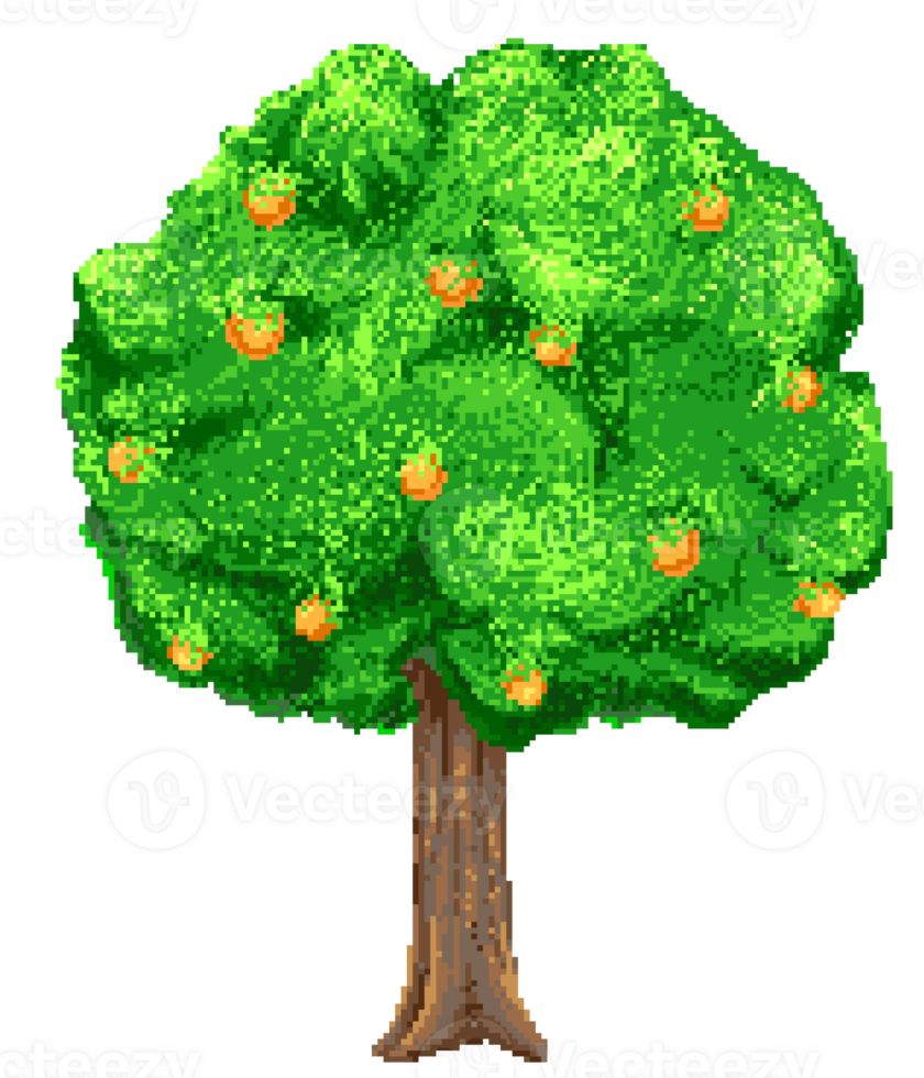 Pixel orange tree 30818171 PNG