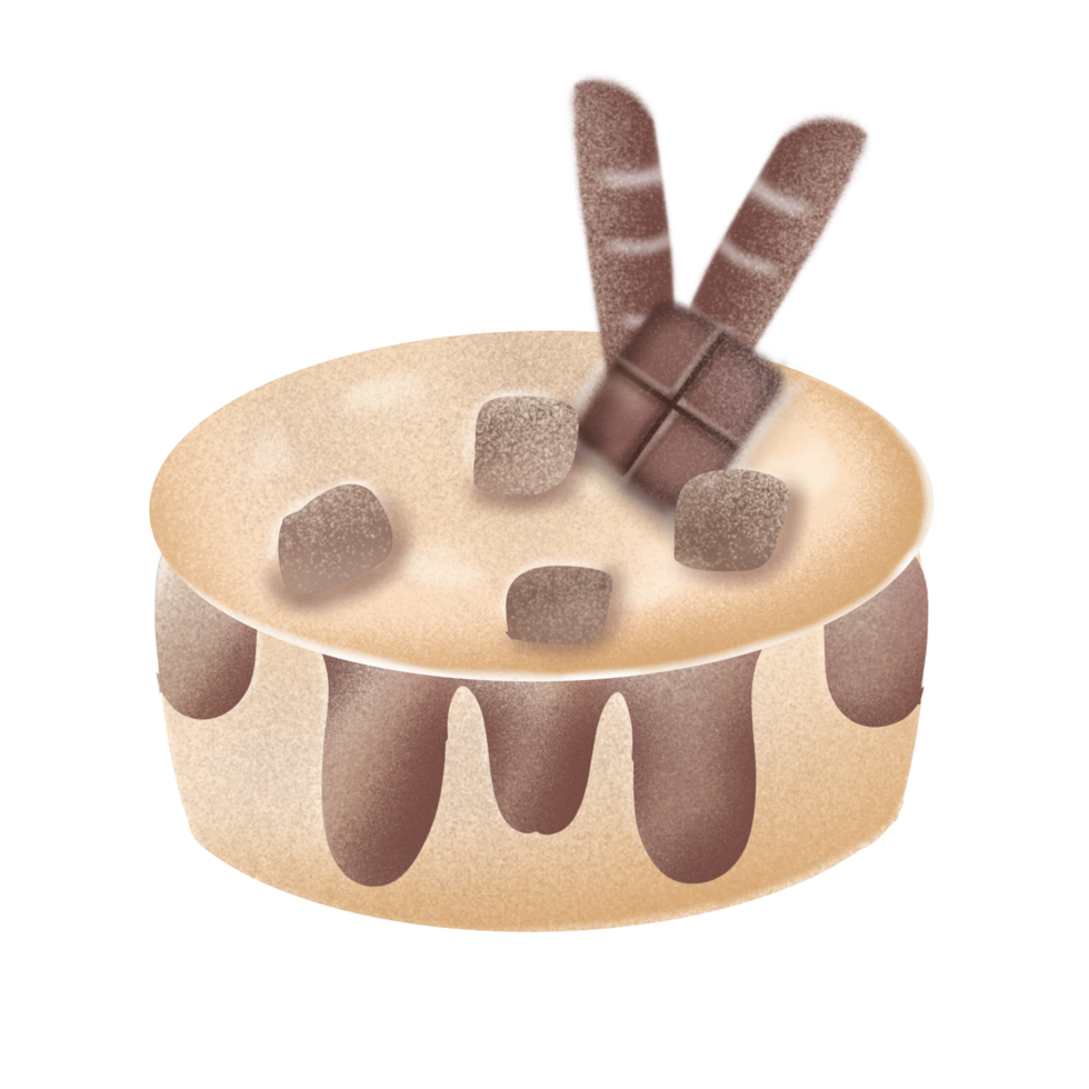 Cream cheese chocolate chip cake png