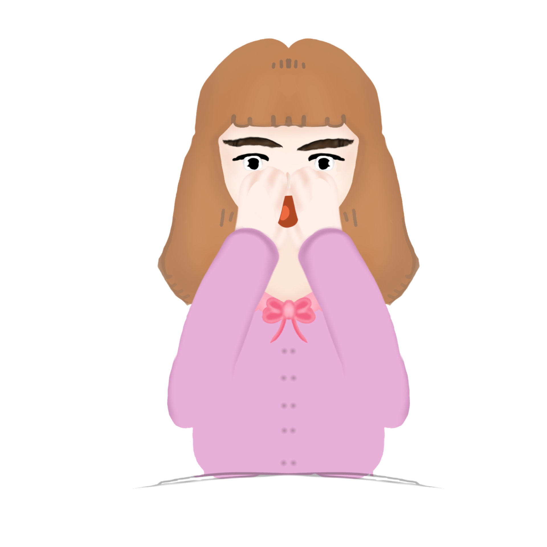 The cartoon girl with many characters 30818200 png