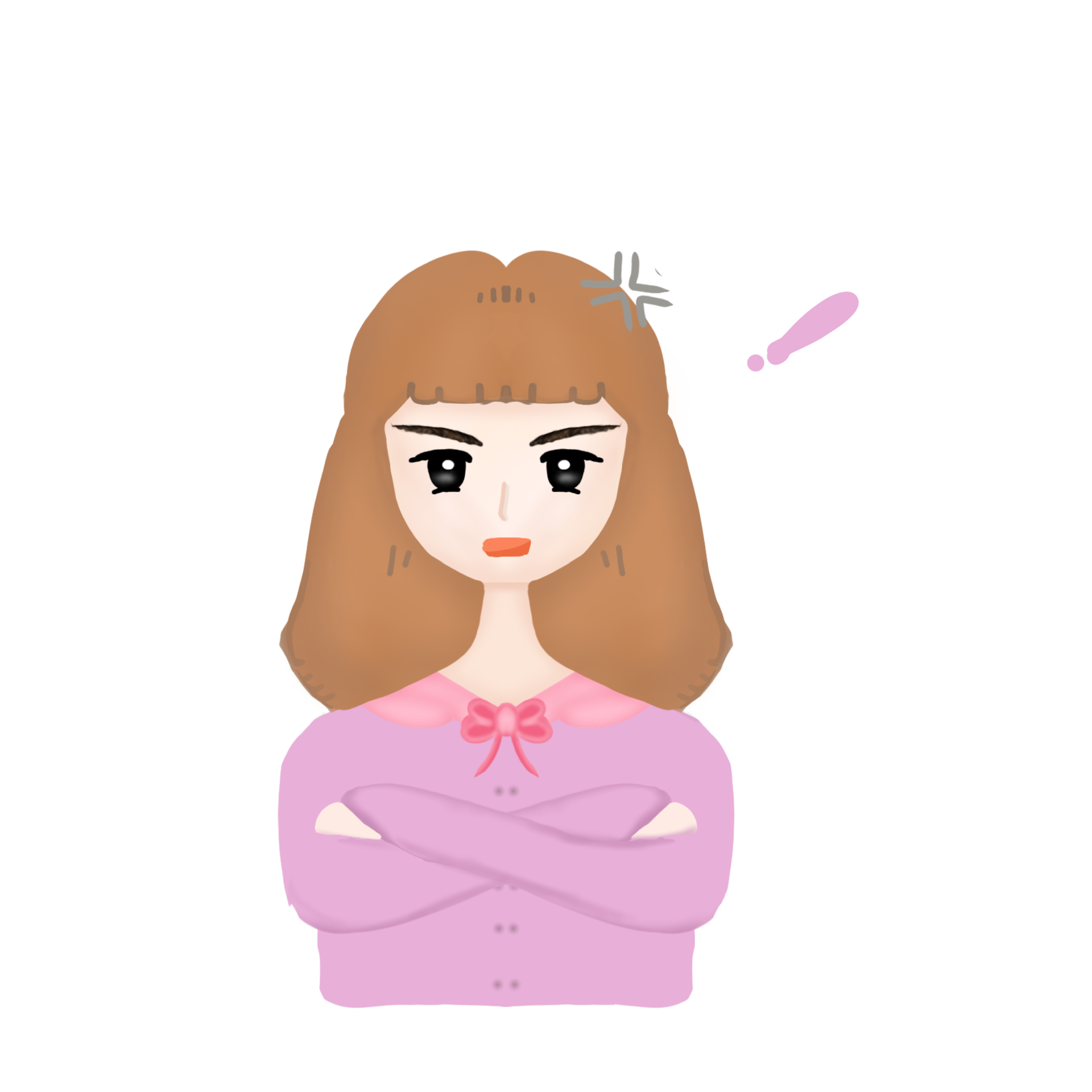 The cartoon girl with many characters 30818210 png