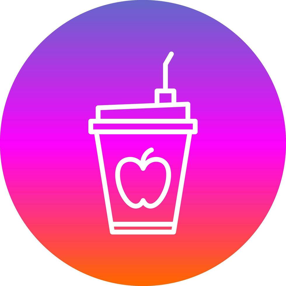 Fruit Smoothie Vector Icon Design