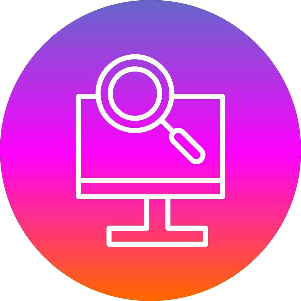Magnifying Glass Vector Icon Design