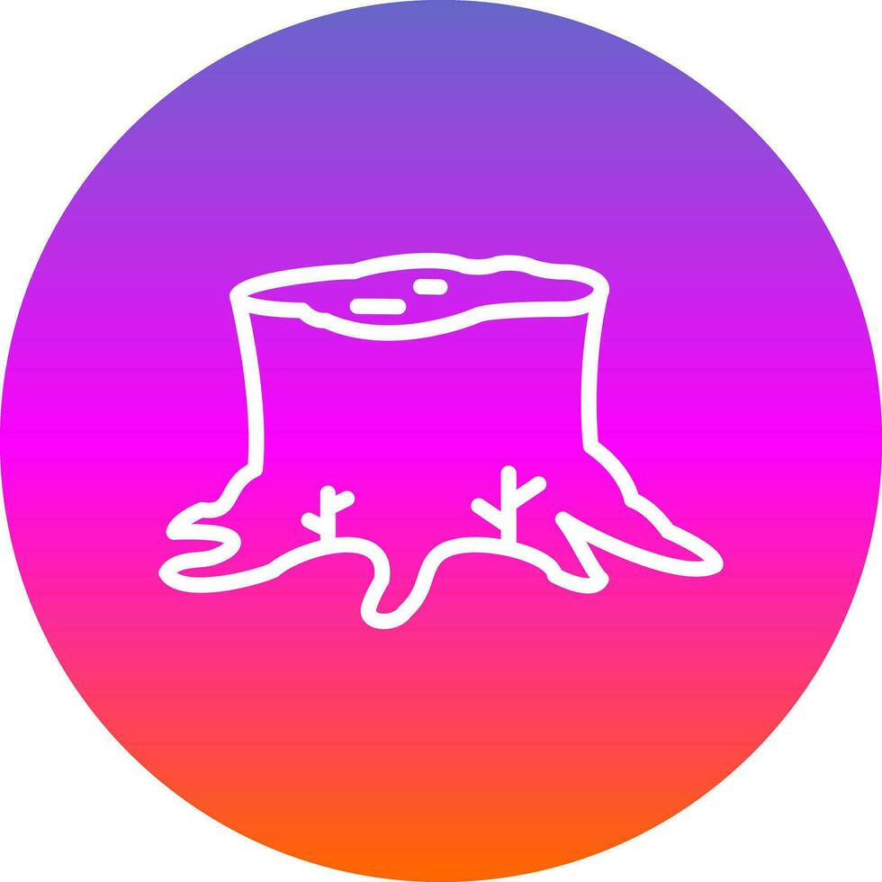 Stump Vector Icon Design