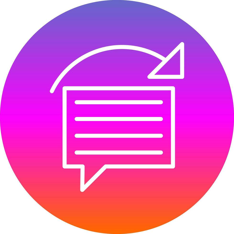 Reply Vector Icon Design