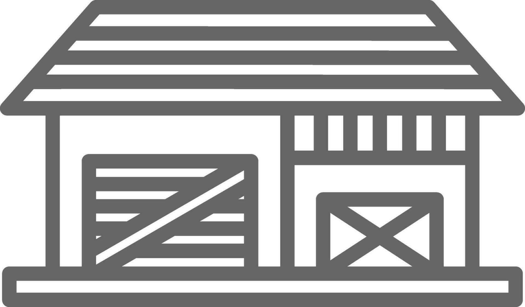 Shed Vector Icon Design