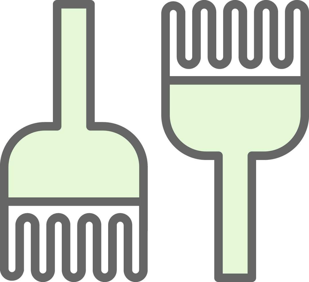 Detangling Brush Vector Icon Design