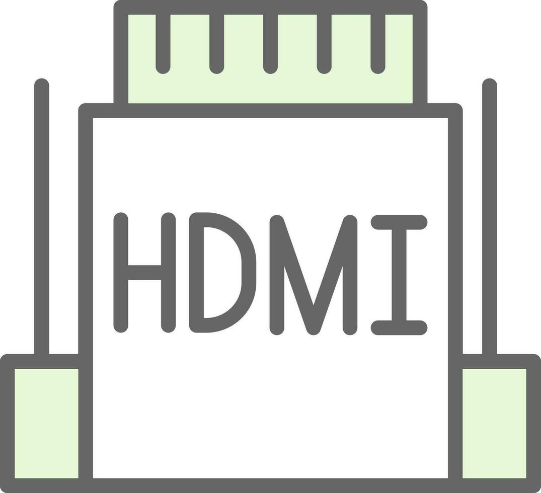 hdmi vector icono diseño