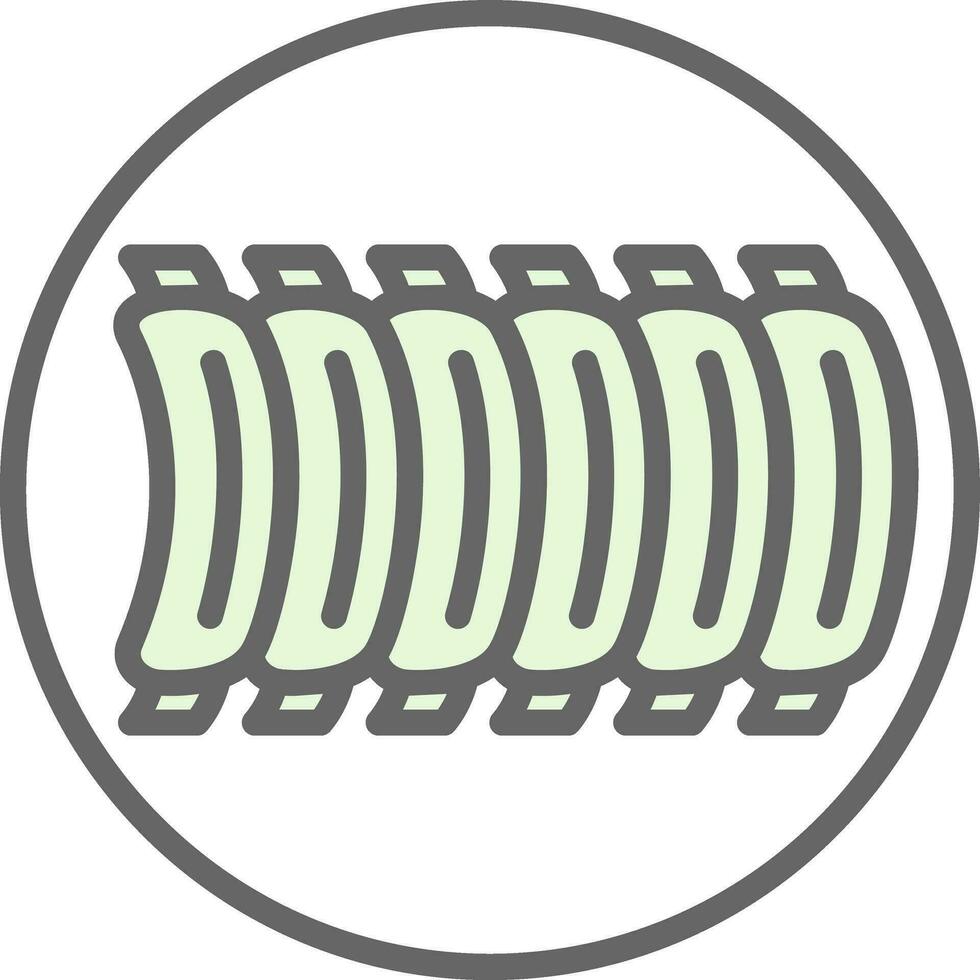 BBQ Ribs Vector Icon Design
