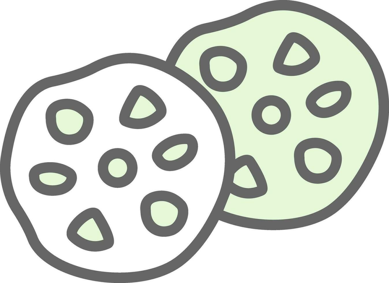 Chocolate Chip Cookies Vector Icon Design