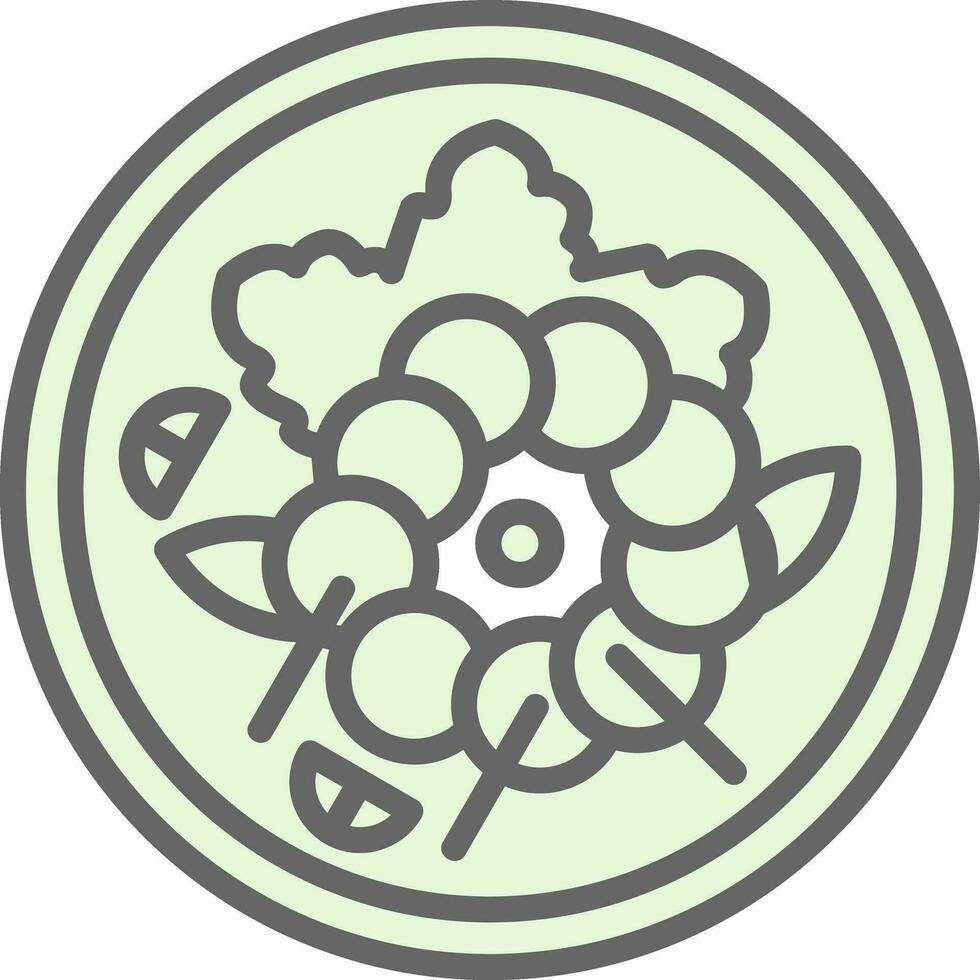 Quinoa Salad Vector Icon Design