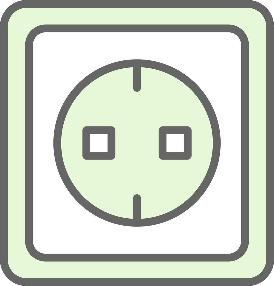 Electric socket Vector Icon Design