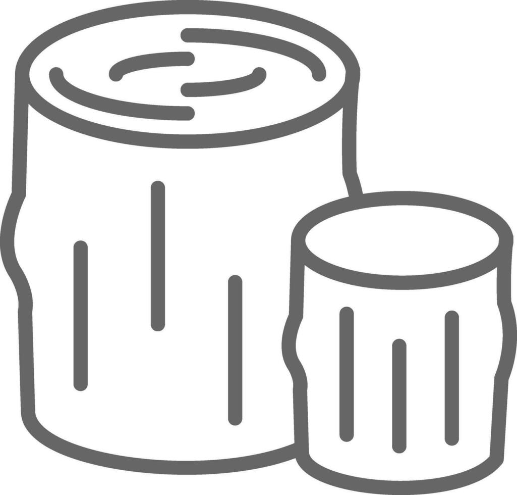 Log Vector Icon Design