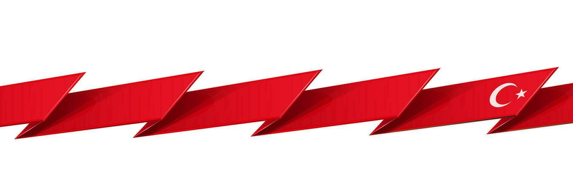 turkey  flag isolated on white background vector