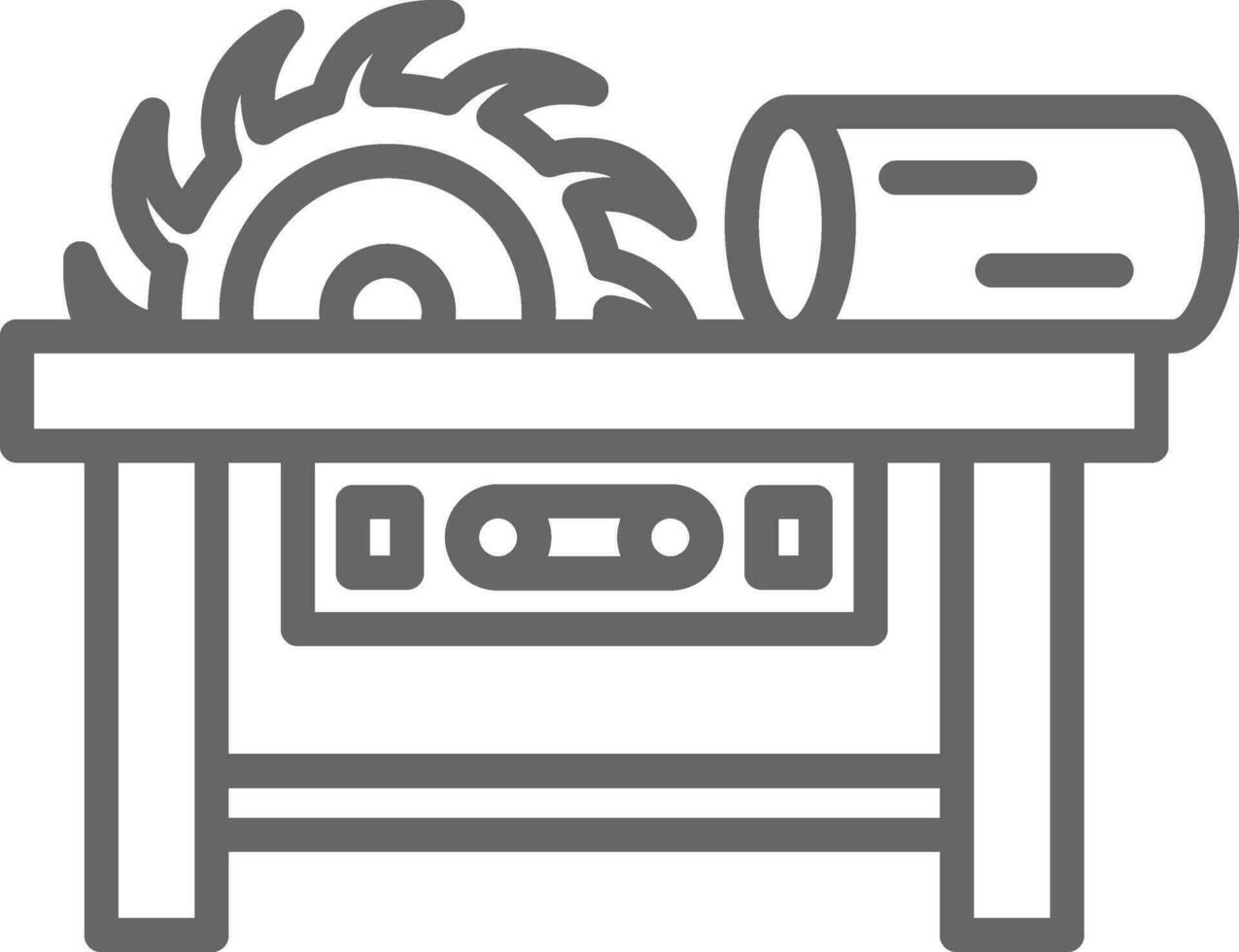 Sawmill Vector Icon Design