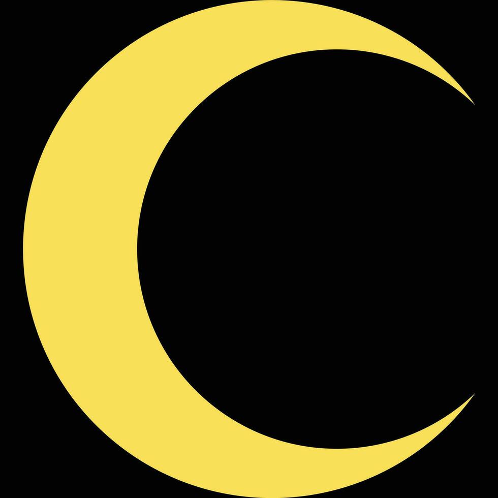 Crescent shapes design vector
