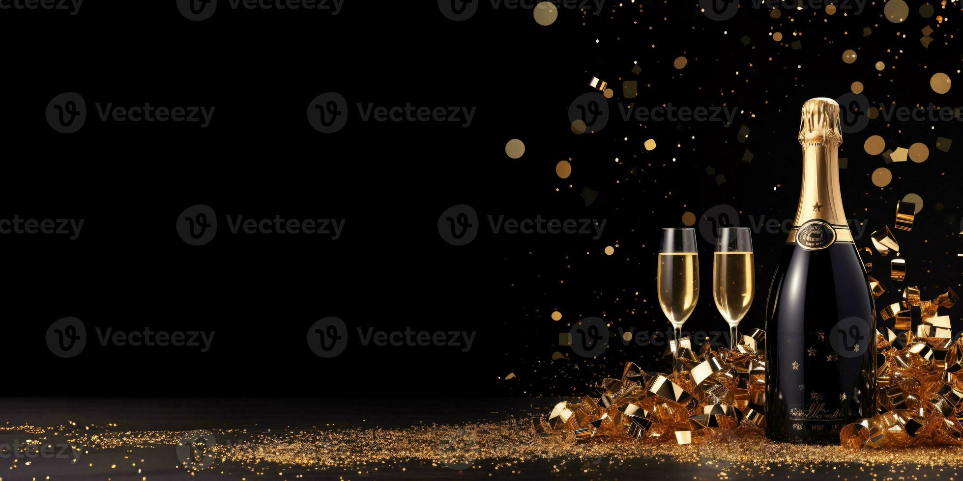ai generative Anniversary, Happy New Year banner, template, copy space photo