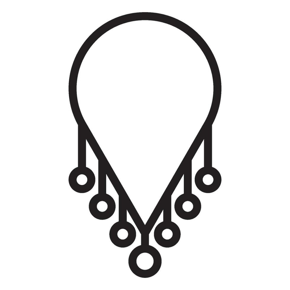 collar icono vector