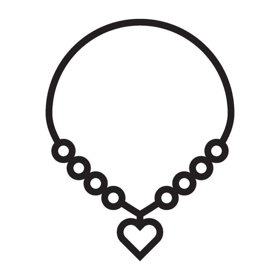 necklace icon vector 30819507 Vector Art at Vecteezy